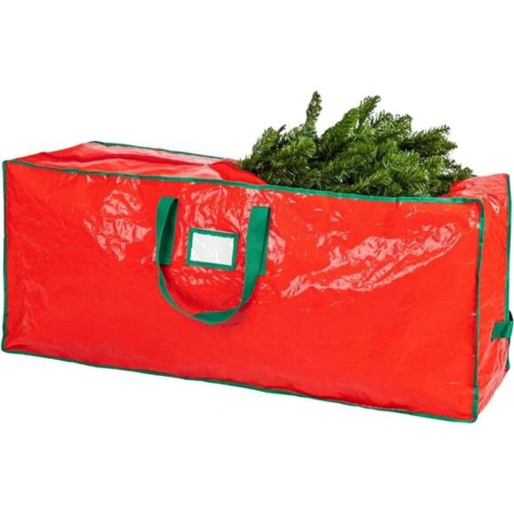 Red Christmas Tree Storage Bag Stores 9 Foot Artificial Holiday Tree‎
